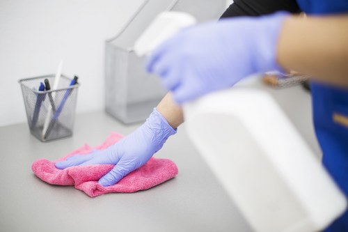 Professional office cleaning service in a Highbury workplace