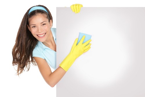 Local cleaners preparing a Highbury property for handover
